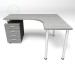 3D Modell Eckiger Tisch 750-1500-1300 - Vorschau