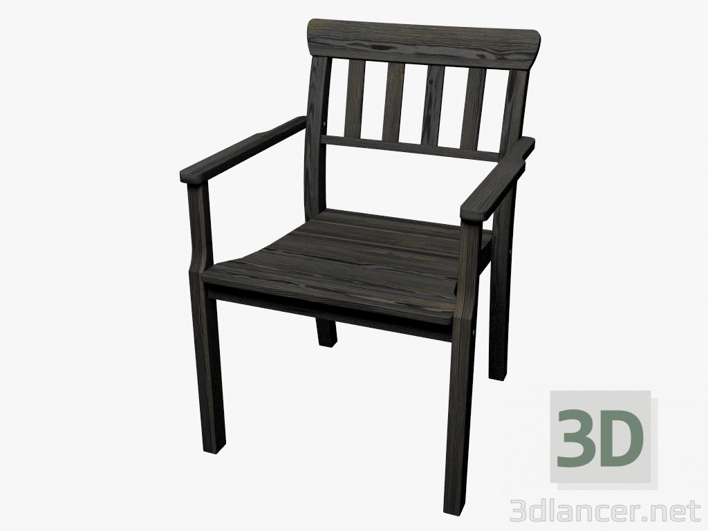 3D Modell Stuhl (dunkel) - Vorschau
