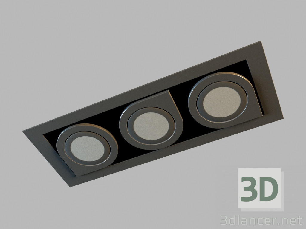 3D modeli Gömme tavan lambası 8152 - önizleme