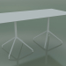 3D Modell Rechteckiger Tisch mit doppelter Basis 5738 (H 72,5 - 79x159 cm, Weiß, V12) - Vorschau
