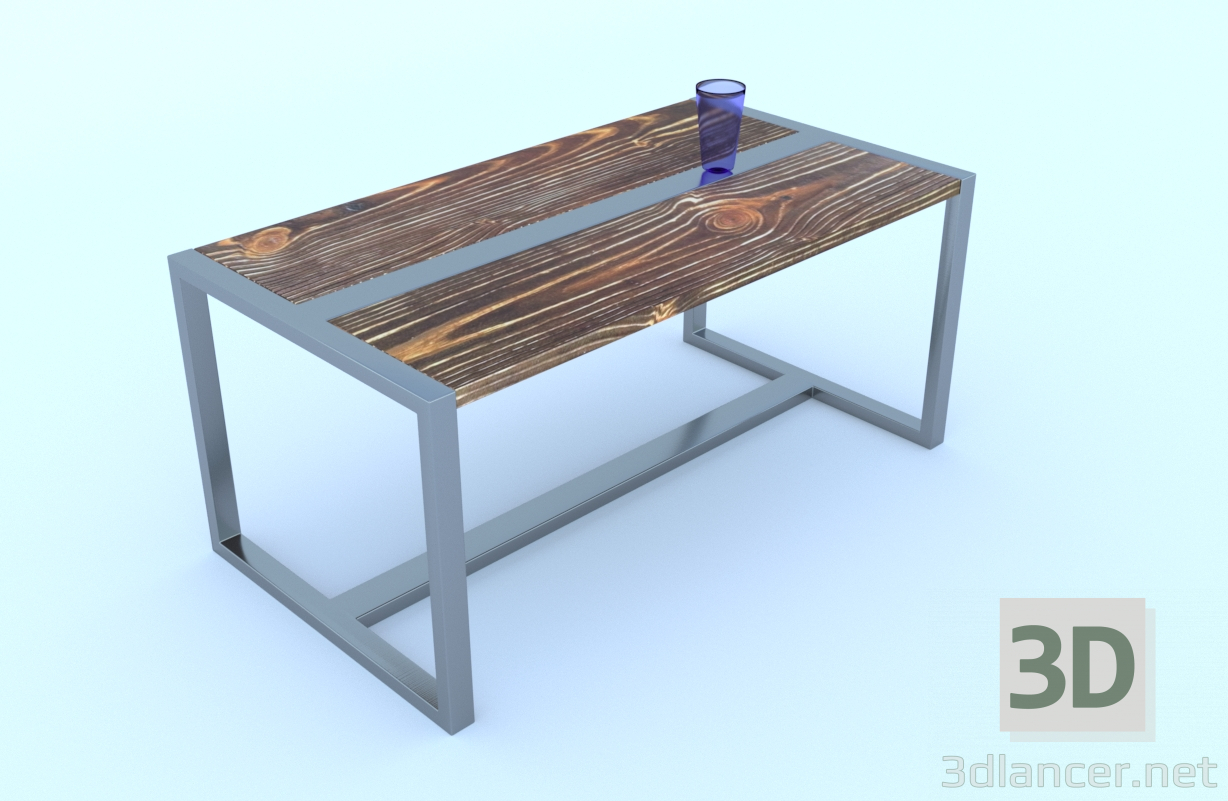 modello 3D tavolino da caffè - anteprima