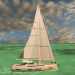 3d Sailing Yacht Amel 50 model buy - render