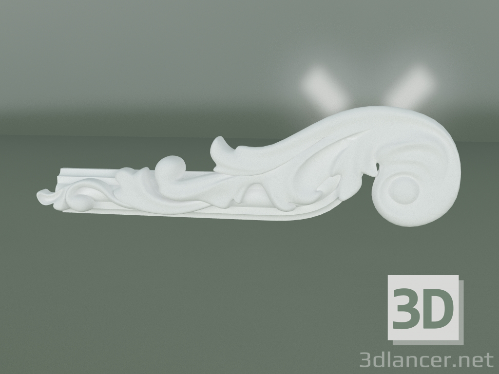 modèle 3D Élément de décoration en stuc ED082-1 - preview