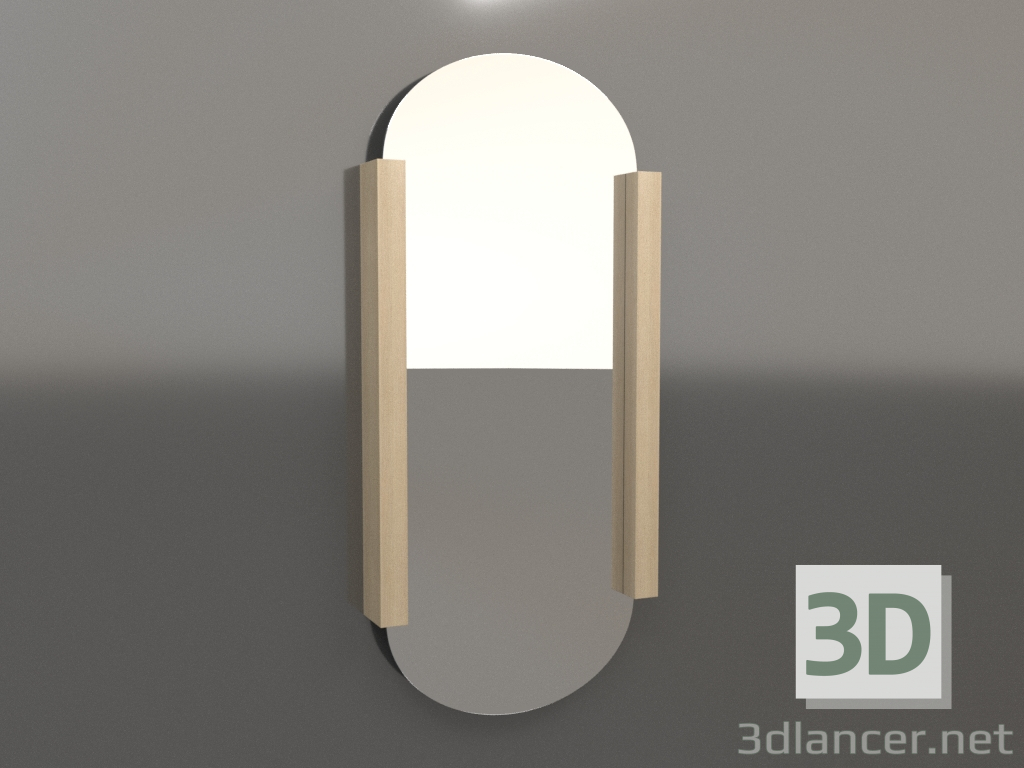 modèle 3D Miroir ZL 12 (824х1800, bois blanc) - preview