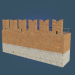 3d Tula_Kremlin_wall model buy - render