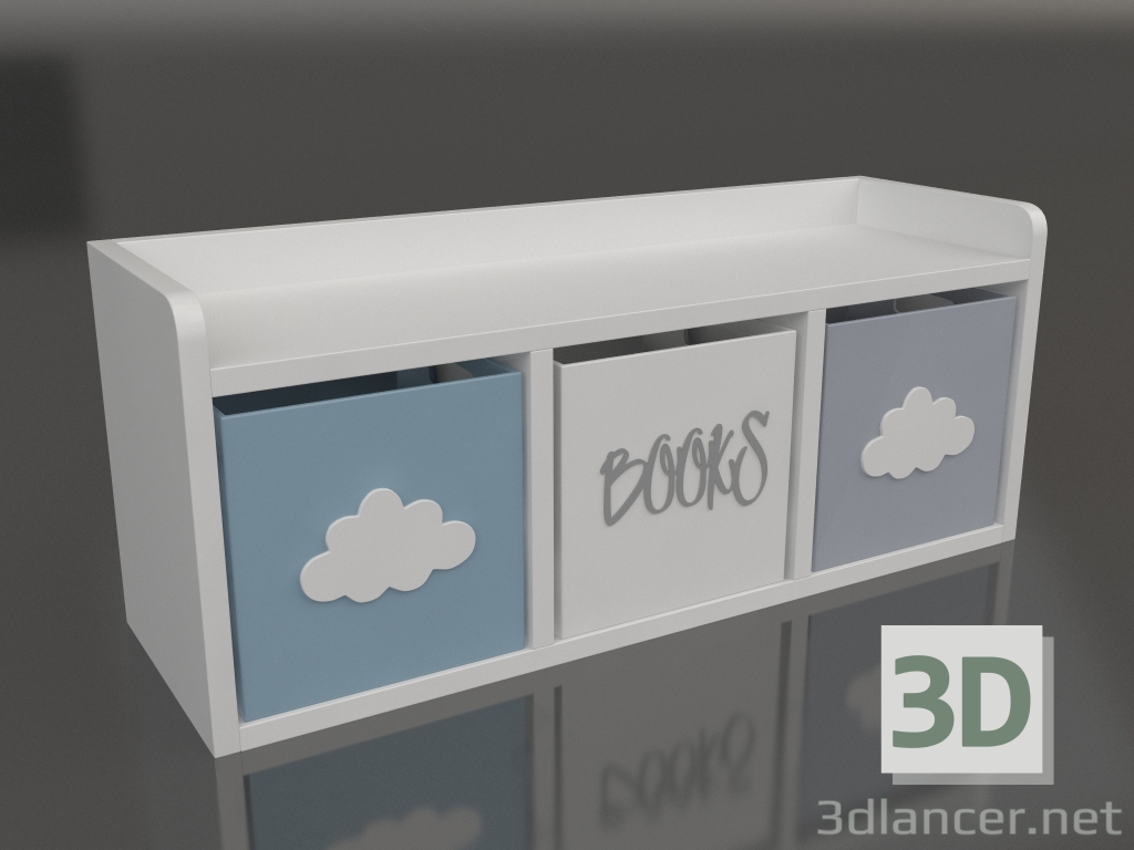 modèle 3D Canapé étagère - preview