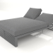 3d model Cama lounge 140 (Antracita) - vista previa