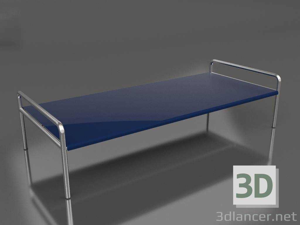 modello 3D Tavolino 153 con piano in alluminio (Blu notte) - anteprima