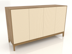 Mobile TV FARGO con frontali fresati 1600x500x950 mm (vaniglia, rovere naturale, opzione 3)