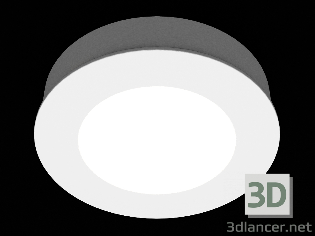 3D modeli Gömme LED armatür alçı (DL243G) - önizleme
