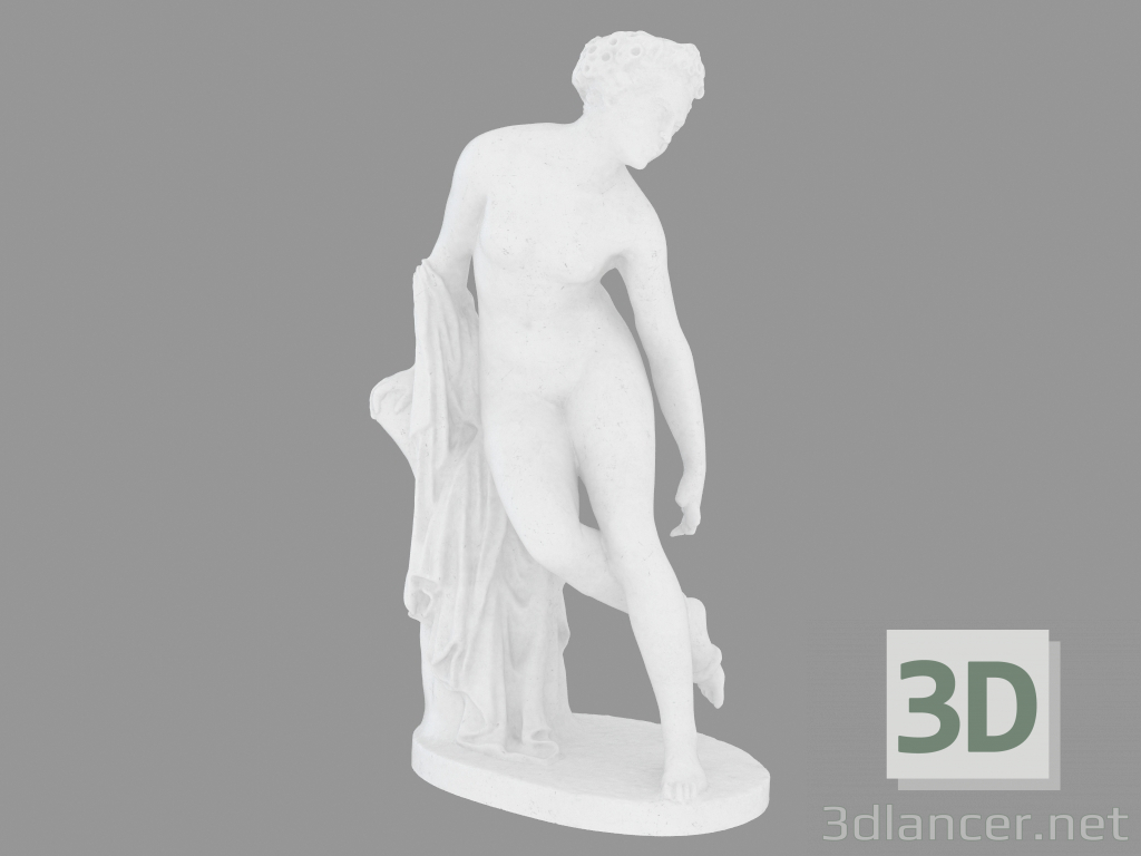 modèle 3D Sculpture en marbre Eurydice en train de mourir - preview