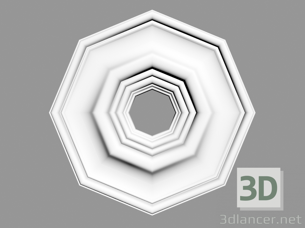 modèle 3D Sortie de plafond (P9) - preview