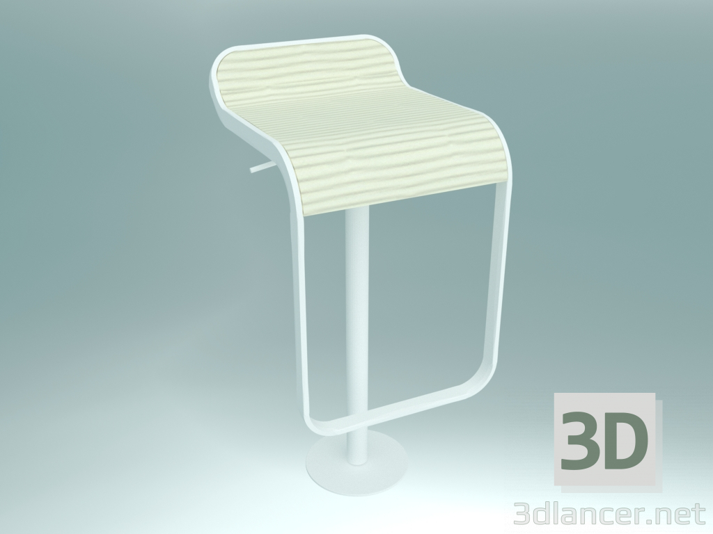 3D modeli Kendiliğinden ayarlanan tabure LEM (S83 H66-79 laminat, zemin sabitleme tabanı Ø 20 cm) - önizleme