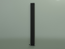 Radiador vertical RETTA (4 secciones 2000 mm 60x30, negro mate)