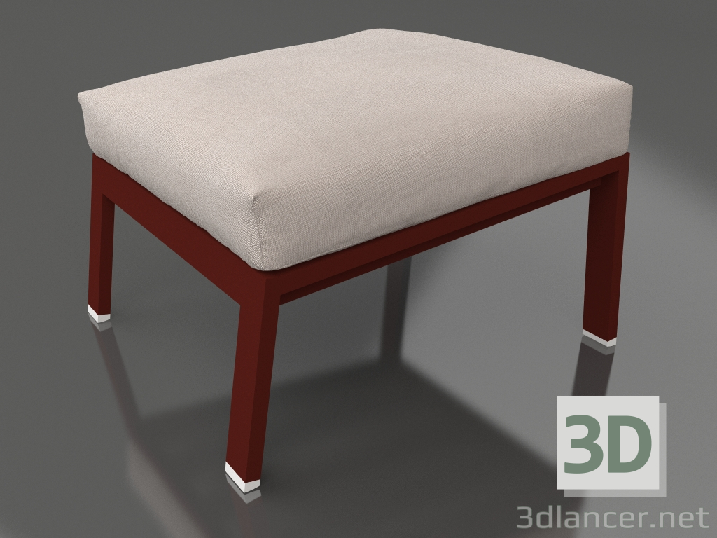 3d model Pouf for relaxation (Wine red) - preview