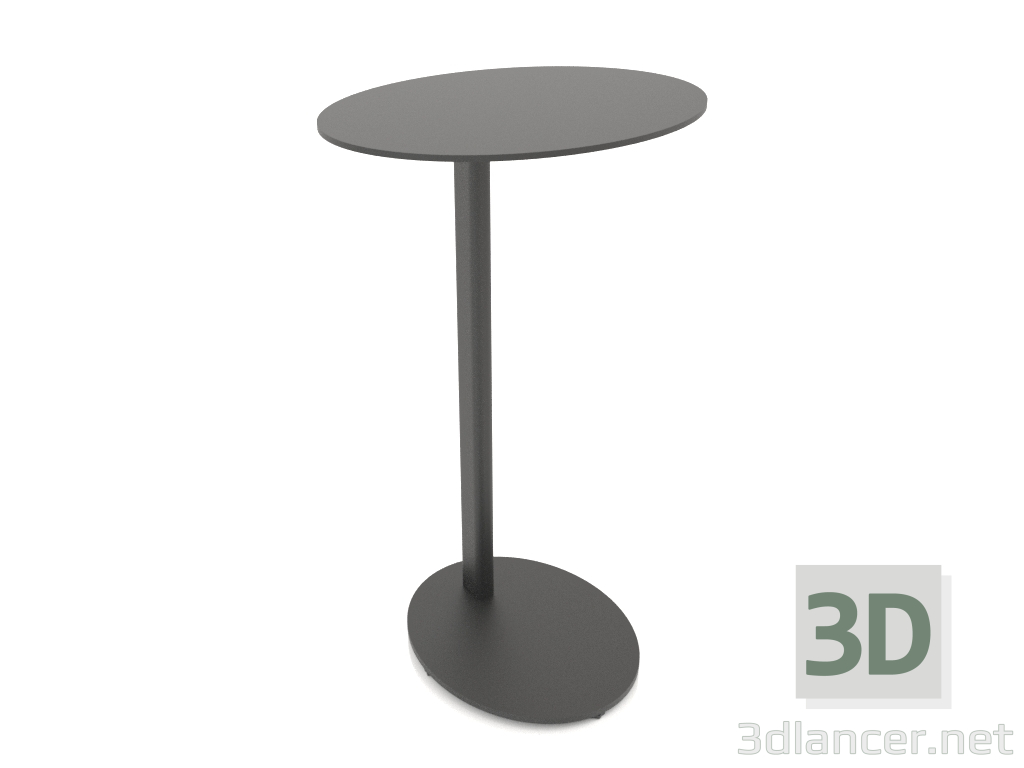 modèle 3D Table de chevet ovale MONO (perpendiculaire au piètement, 40X30X65) - preview