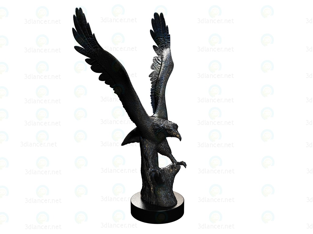 Modelo 3d Figura decorativa Mosaik águia - preview