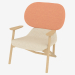 3D Modell Sessel mit Holzrahmen - Vorschau