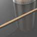 3d 3D Double Pointed Toothpick model buy - render