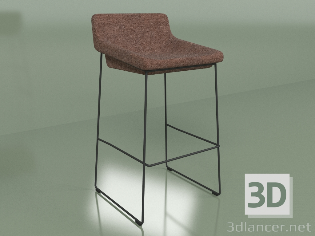 3d model Bar stool Comfy (brown) - preview