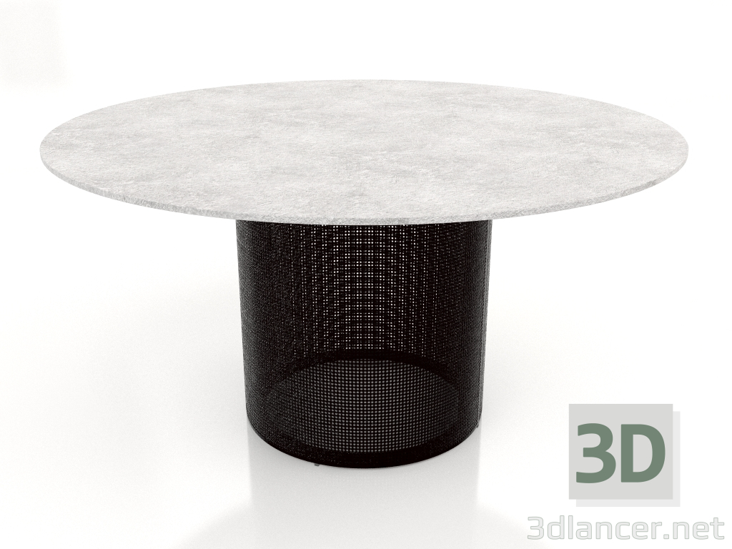 modèle 3D Table à manger Ø140 (Noir) - preview
