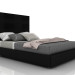 3d Tory double bed with a box for linen model buy - render