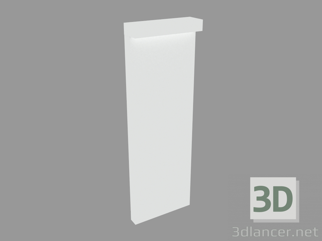 3d model Column light LOOK BOLLARD SINGLE EMISSION H. 870mm (S7262W) - preview