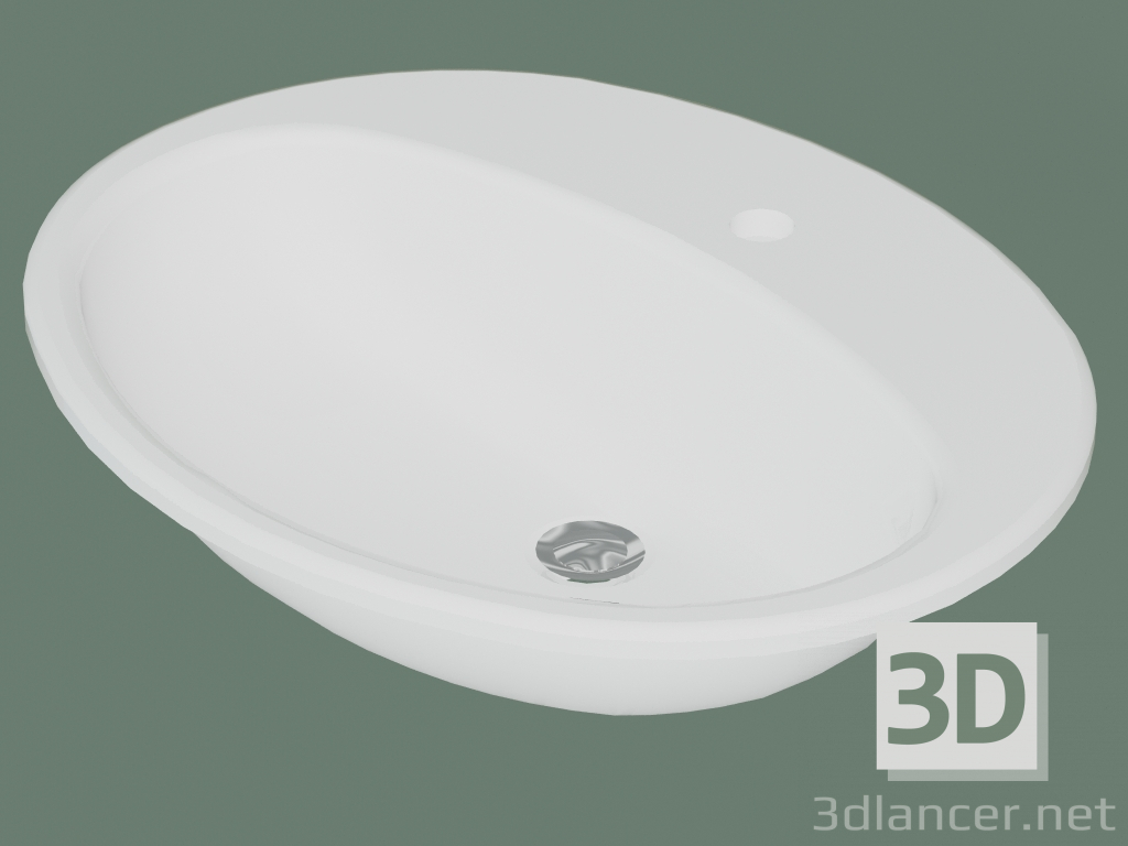 3d model 7G28 60 oval built-in washbasin (7G286001, 60.5 cm) - preview