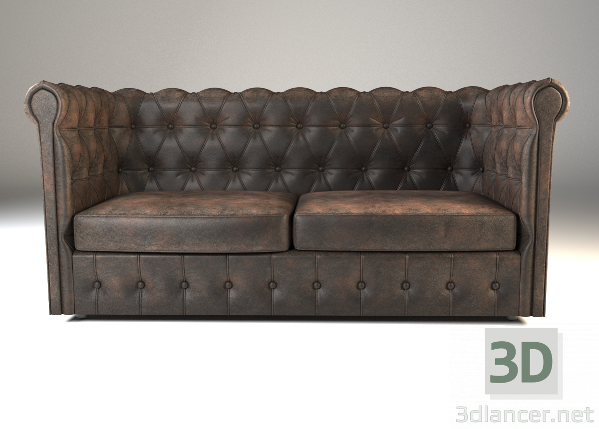 3d Chester sofa model buy - render