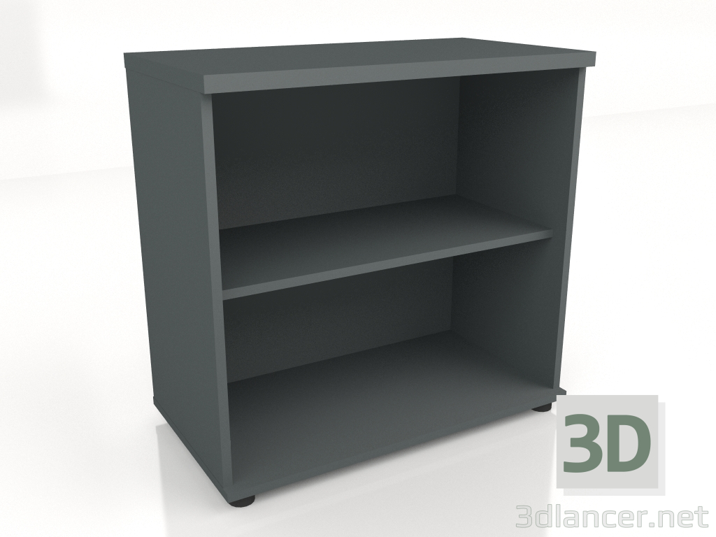 3D Modell Bücherregal Standard A2504 (801x432x777) - Vorschau