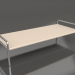 modello 3D Tavolino 153 con piano in alluminio (Sabbia) - anteprima