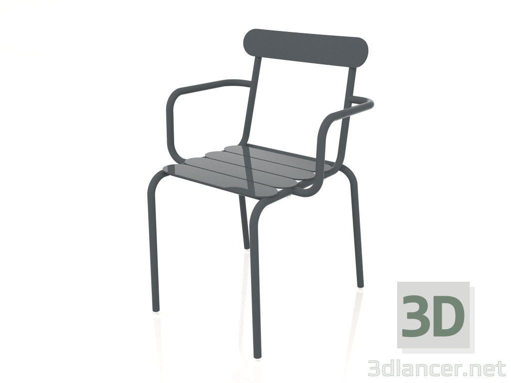 3d модель Кресло обеденное (Anthracite) – превью
