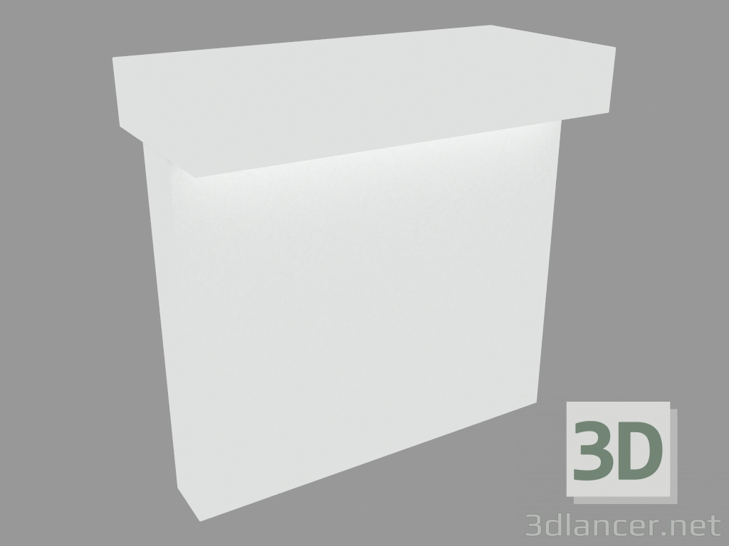 3D Modell Säulenlampe LOOK BOLLARD DOUBLE EMISSION H. 290mm (S7265W) - Vorschau
