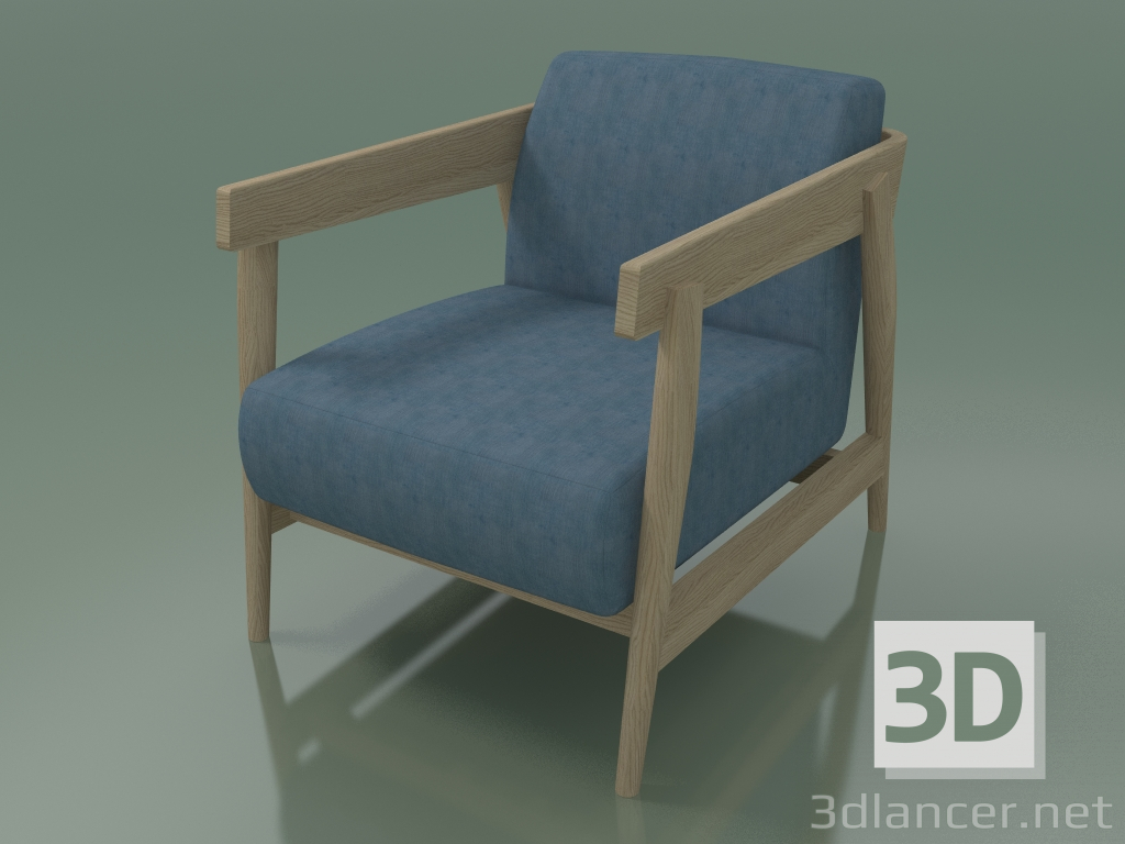 3d model Armchair (305, Rovere Sbiancato) - preview