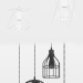 3d Cage pendant lights 2 model buy - render