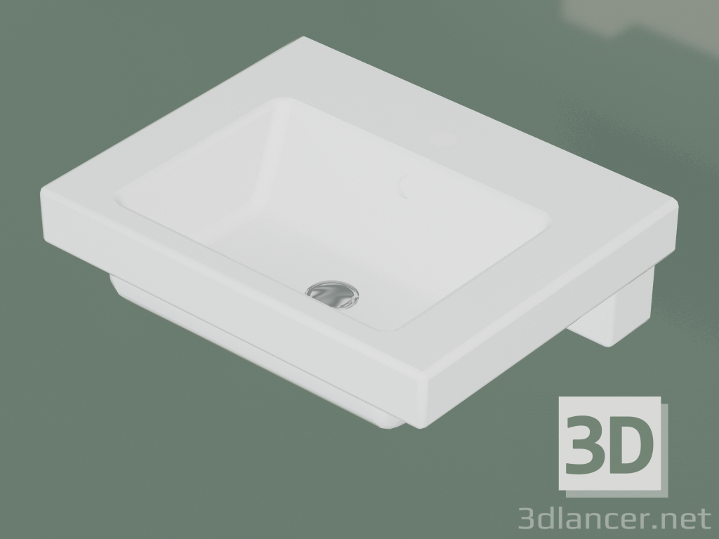 modello 3D Lavabo bagno Artic 4551 (GB114551R101, 55 cm) - anteprima