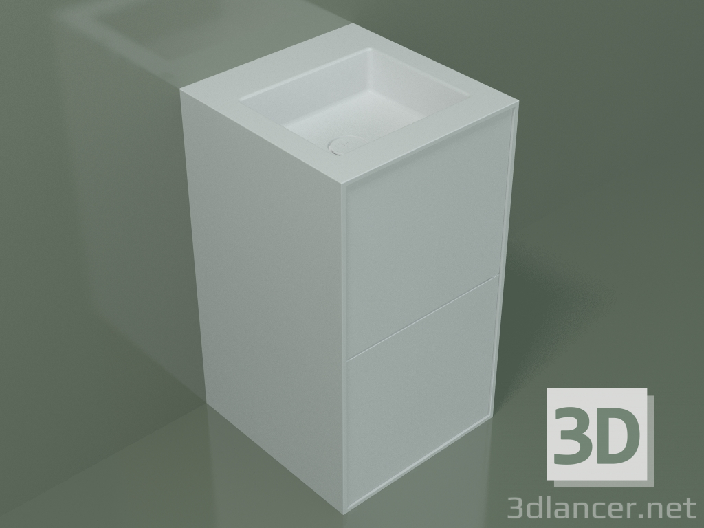 3D modeli Çekmeceli lavabo (03UC26401, Glacier White C01, L 48, P 50, H 85 cm) - önizleme