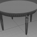 3d Round table model buy - render