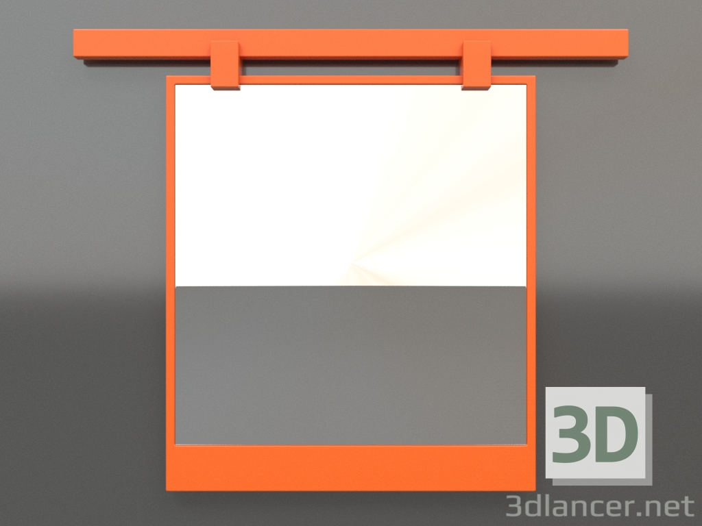 modèle 3D Miroir ZL 13 (600х500, orange vif lumineux) - preview