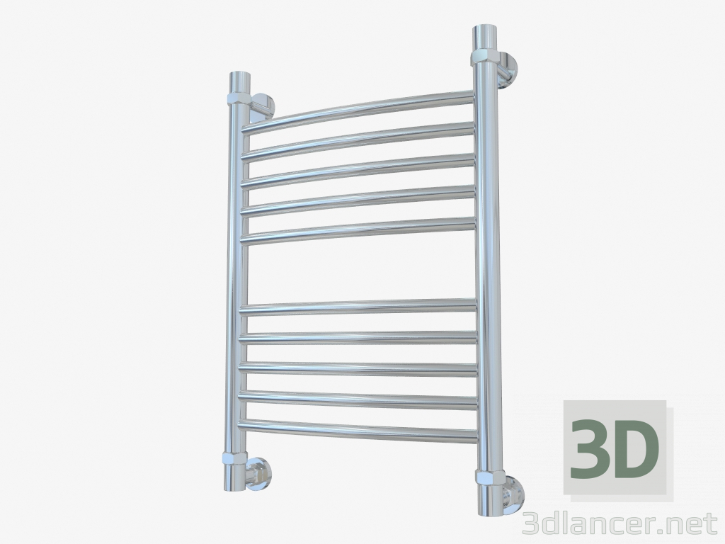 3d model Heated towel rail Bohemia curved (600x400) - preview
