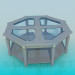 modèle 3D Table en forme d’octaèdre - preview
