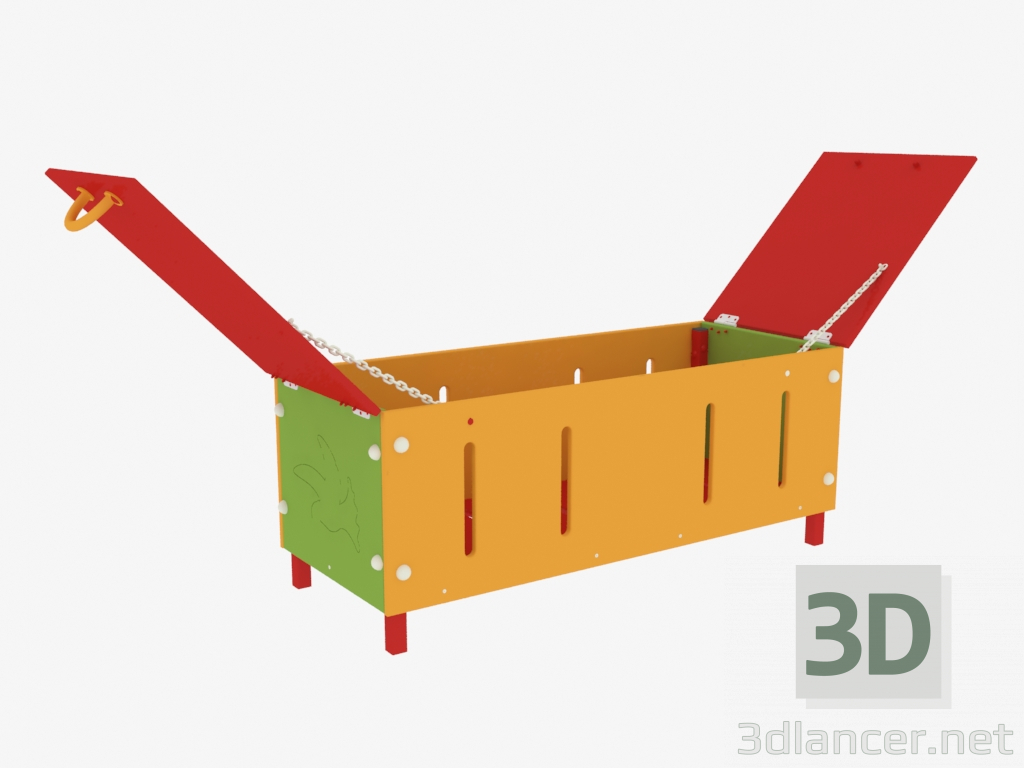 3 डी मॉडल खिलौना बॉक्स (4038) - पूर्वावलोकन