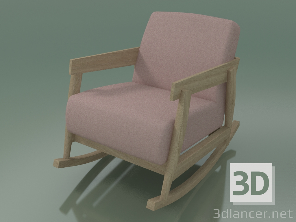 modèle 3D Rocking Chair (307, Rovere Sbiancato) - preview