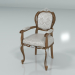 3D Modell Stuhl mit Armlehnen (Art. 13509) - Vorschau