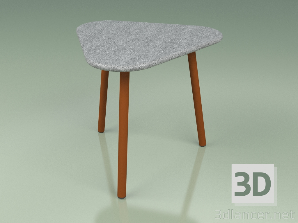 3D Modell Beistelltisch 010 (Metall Rost, Luna Stone) - Vorschau