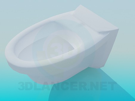 modèle 3D Accrocher la cuvette des toilettes - preview