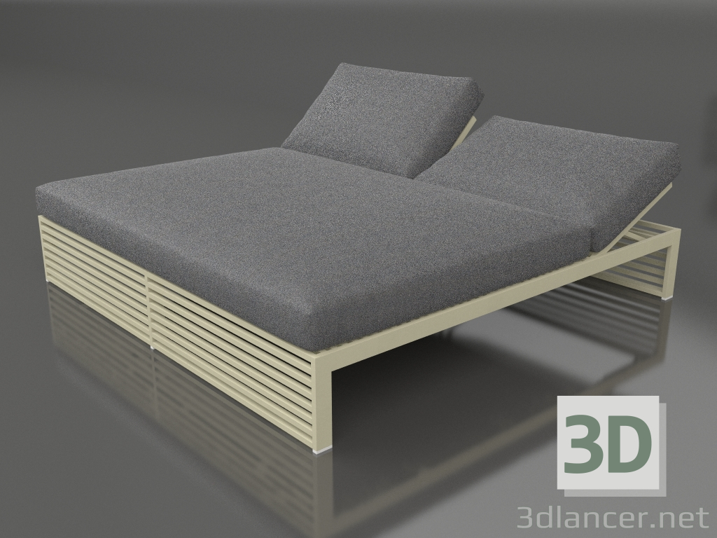 3d модель Кровать для отдыха 200 (Gold) – превью