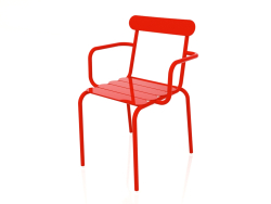 Chaise de salle à manger (rouge)