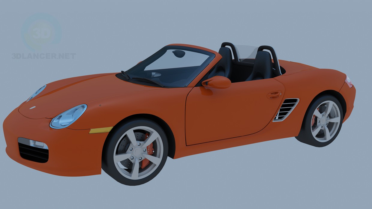 3d model Porsche descapotable - vista previa