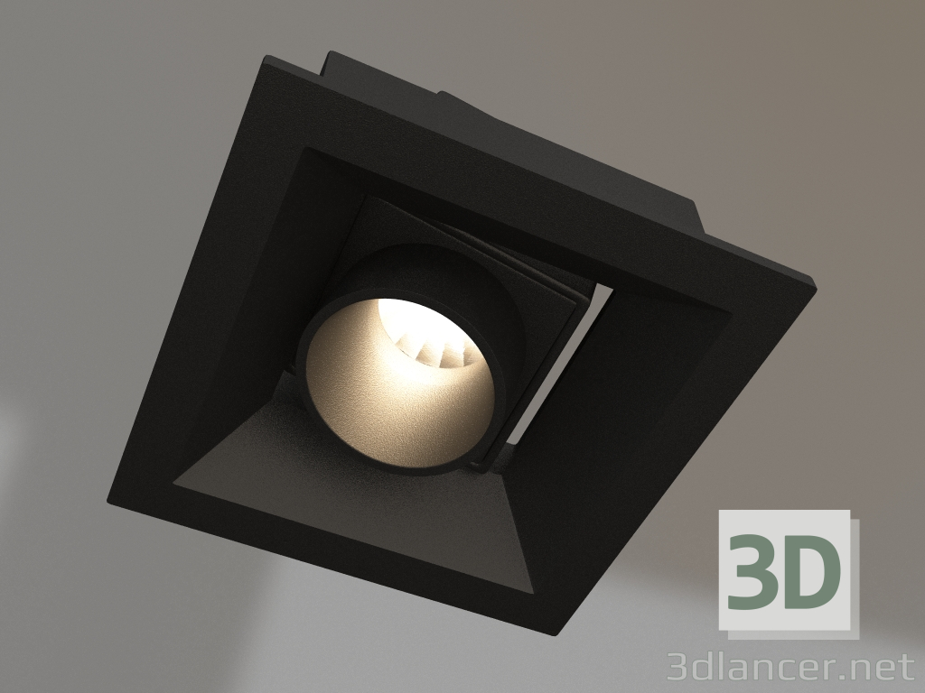 modello 3D Lampada MS-ORIENT-BUILT-TURN-TC-S67x67-3W Day4000 (BK-BK, 30 gradi, 230V) - anteprima